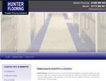 Tablet Screenshot of hunterflooring.com